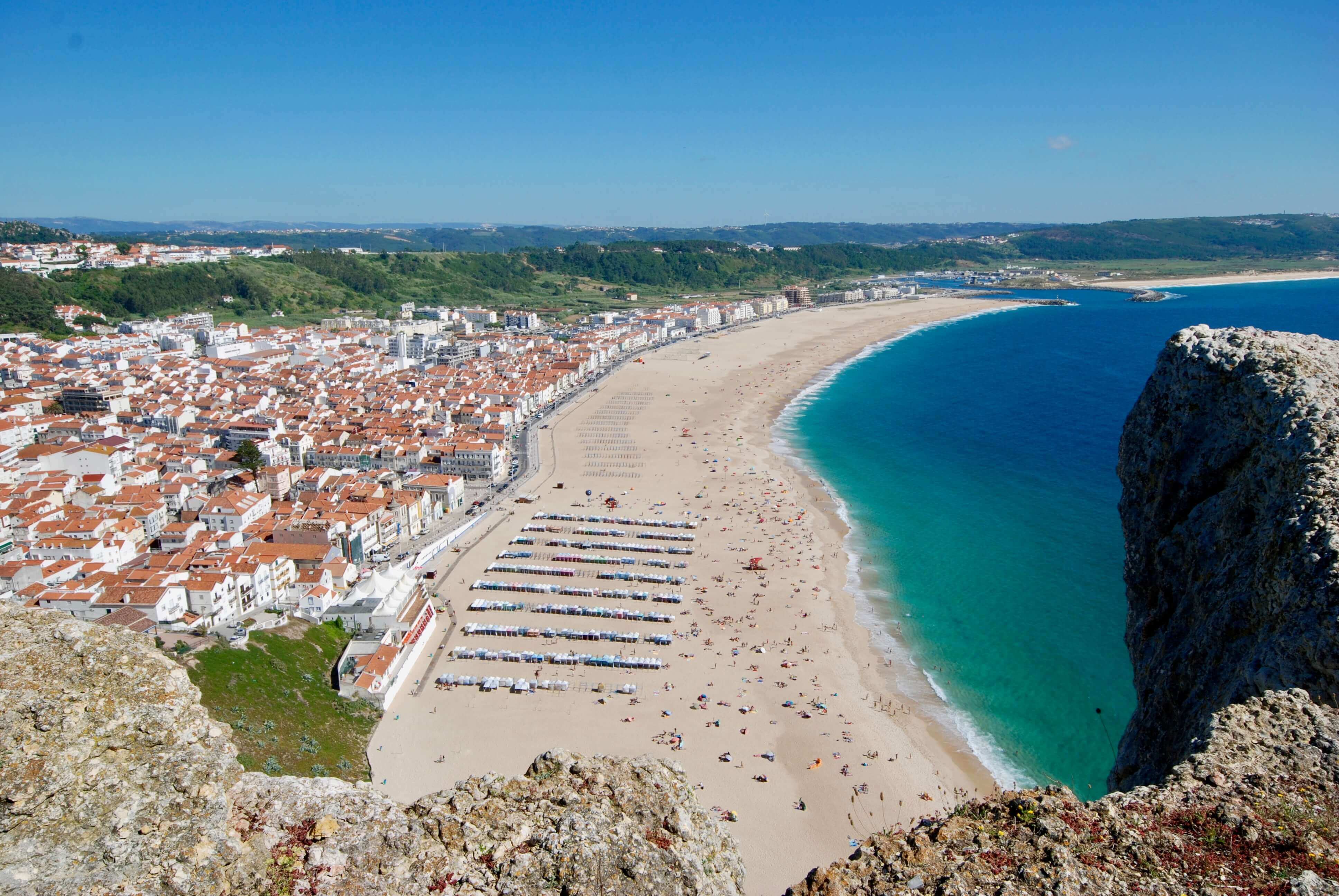 Nazaré view from Sítio