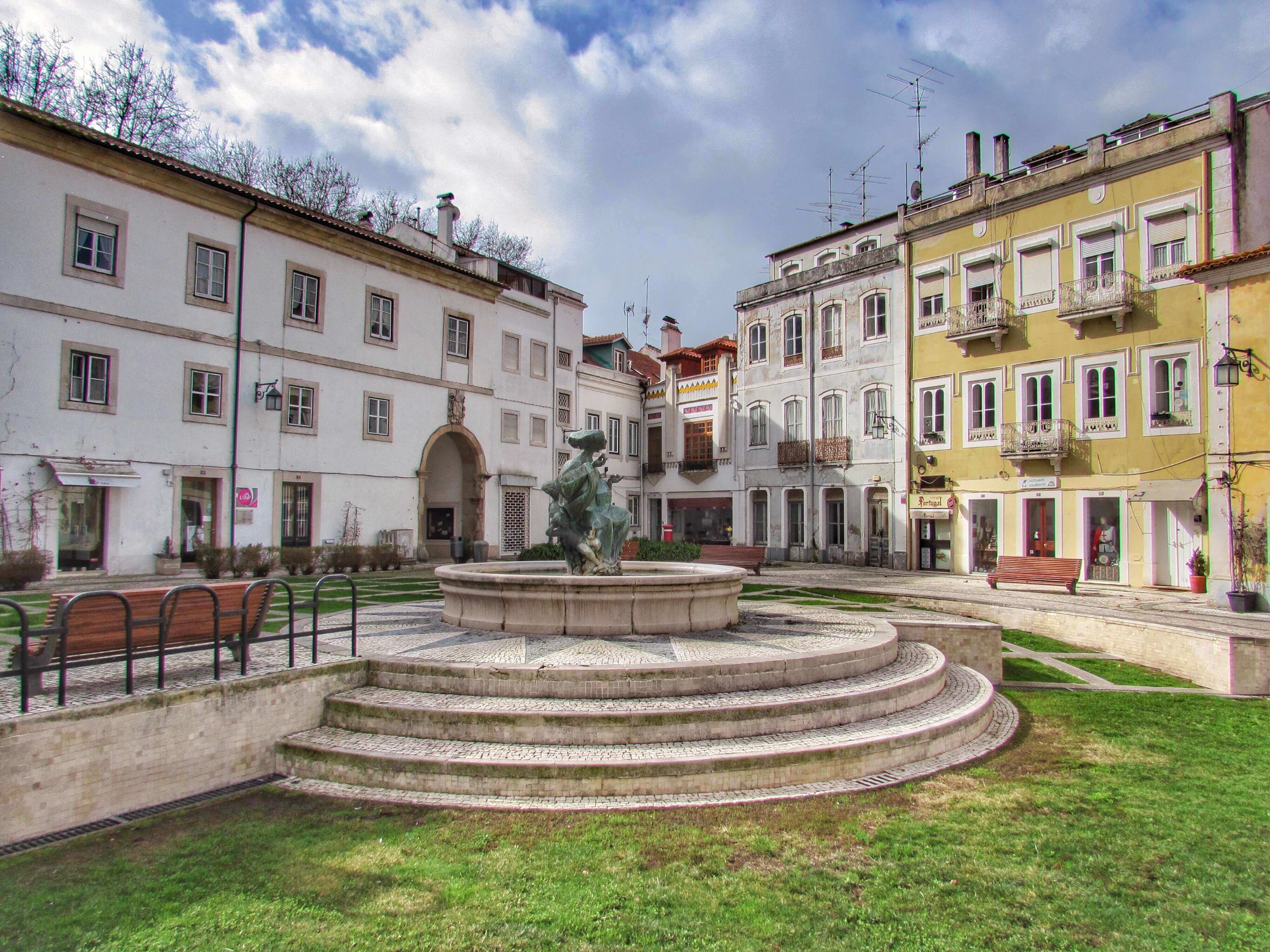A Quieter Square For A Lingering Lunch In Alcobaca
